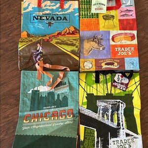 Trader Joe's Reusable Tote Bags Set